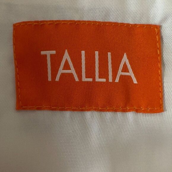 $295 TALLIA 48R Blue/Navy Glen Plaid Linen Blazer Sport Coat 2-Button Jacket - Picture 7 of 9